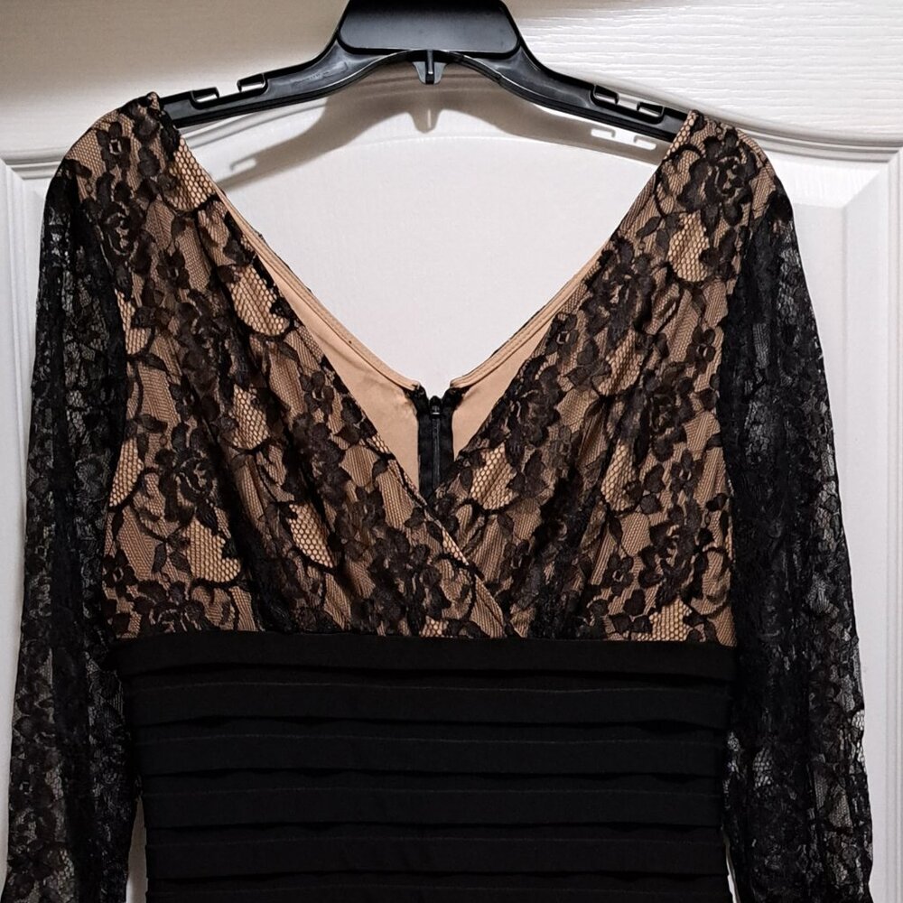 Adrianna Papell Size 10 lacy dress-fully lined